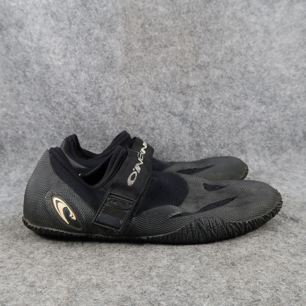 O'Neill Shoes Womens 8 Wetsuit Booties Black Neoprene Rubber Adjustable Strap